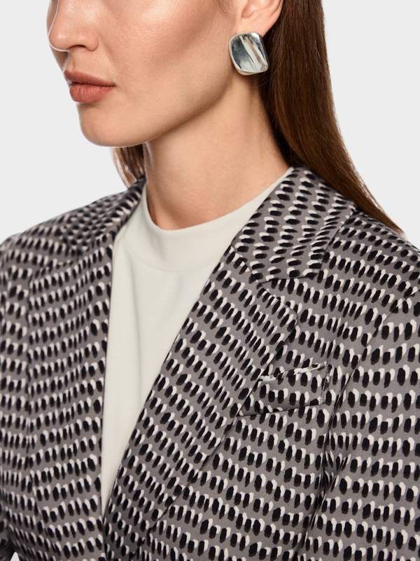 Blazer with tie belt