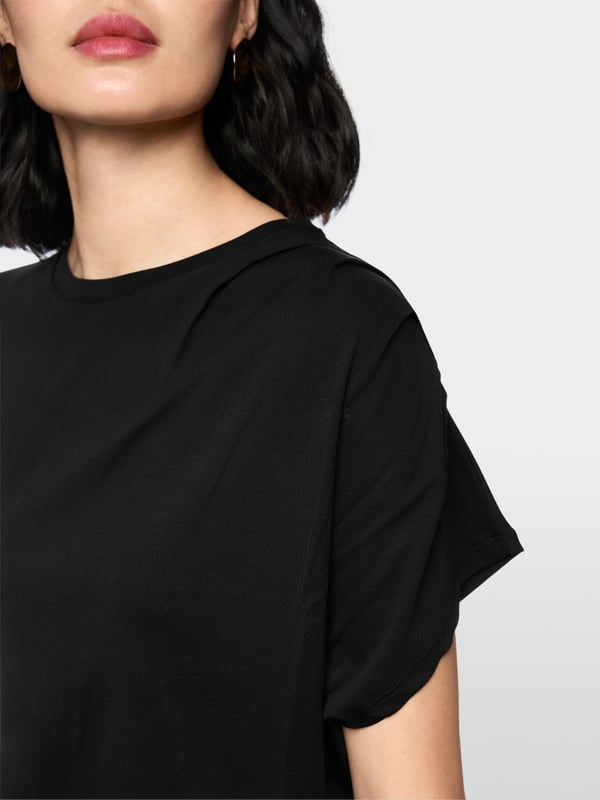 T-shirt met draperieën
