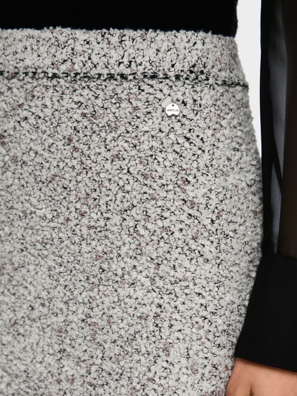 Knitted in Germany bouclé skirt