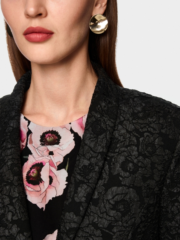 Blazer met bloemenmotief