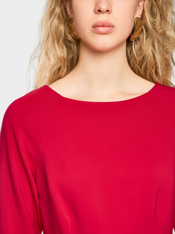 Elegant blouse with peplum