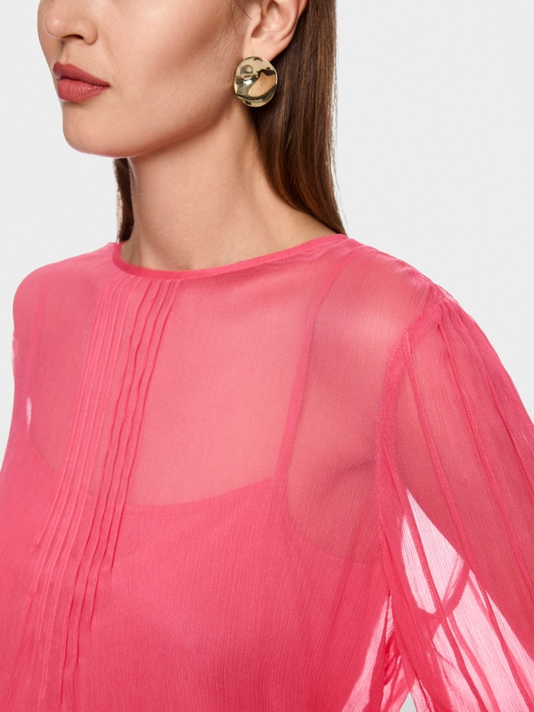 Bluse aus zartem Viskose-Crêpe