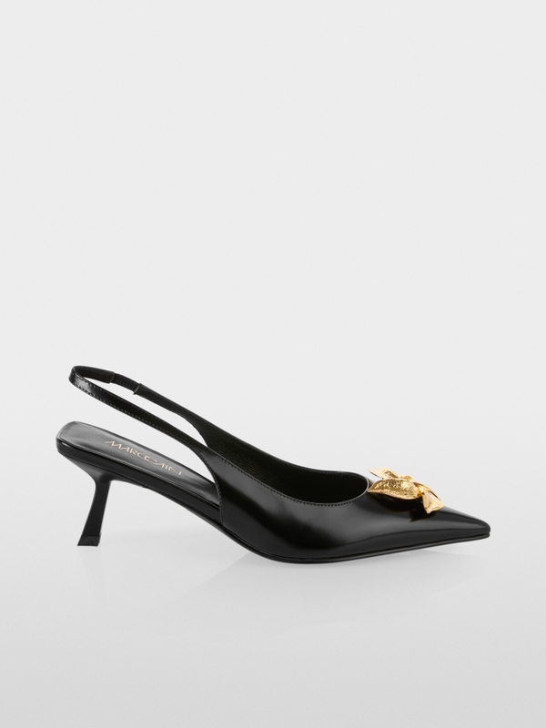 Slingback pumps in calf leather