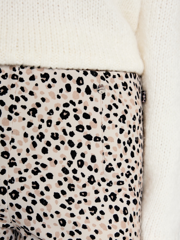 Pantalon SOFIA à imprimé léopard
