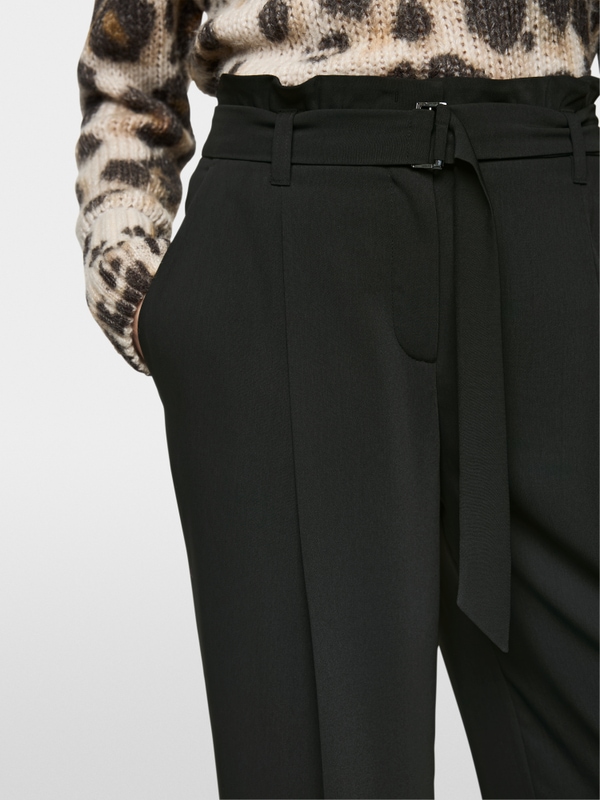 Pantalon large à taille paperbag WICHITA
