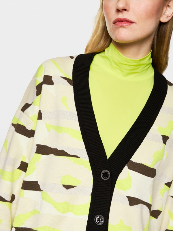 Knitted in Germany vest met luipaarddessin