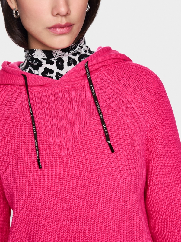 Knitted in Germany hooded jumper