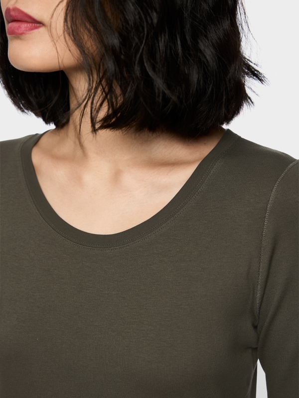 Basic shirt van stretchkatoen