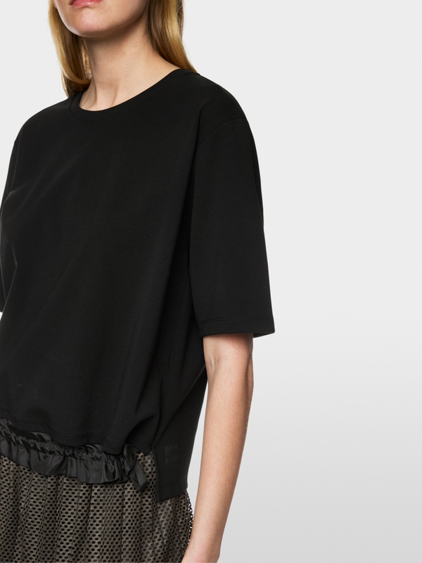 T-shirt carré avec cordon coulissant