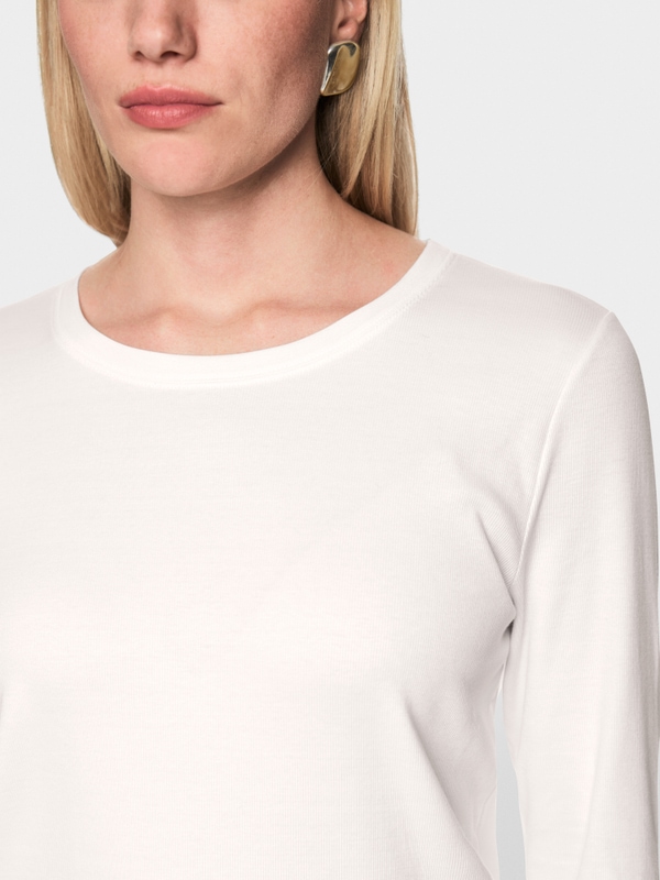 Klassisches Langarmshirt unifarben