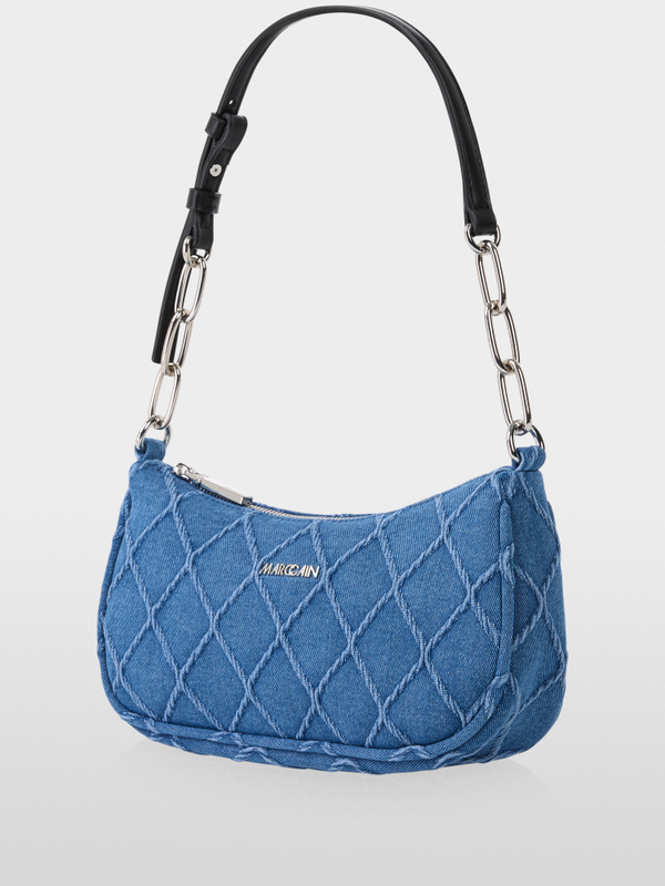 Schultertasche aus Denim