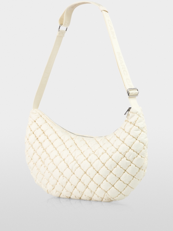 Half-moon quilted design shoulder bag