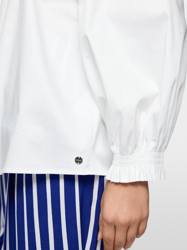 Carmen blouse in stretch cotton