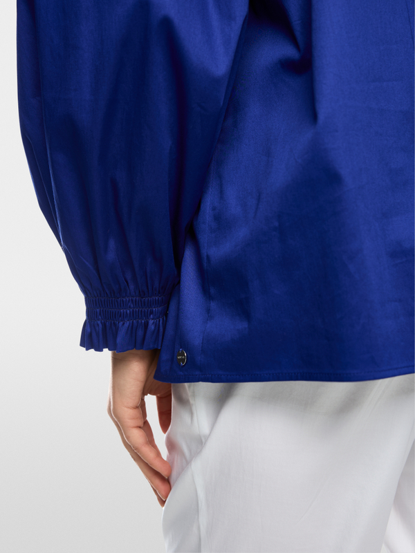 Carmen blouse in stretch cotton