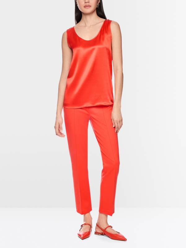 Silk Top with Round Neckline