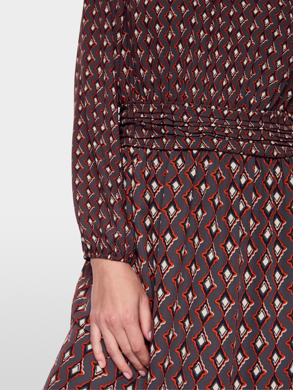 Bedrucktes Kleid "Rethink Together"