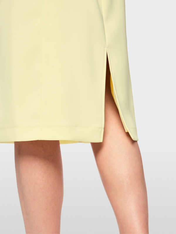 Fitted dress with pleated detail