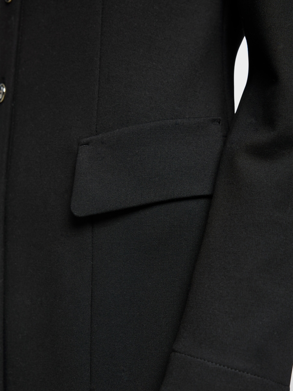 Fitted dress with buttoning