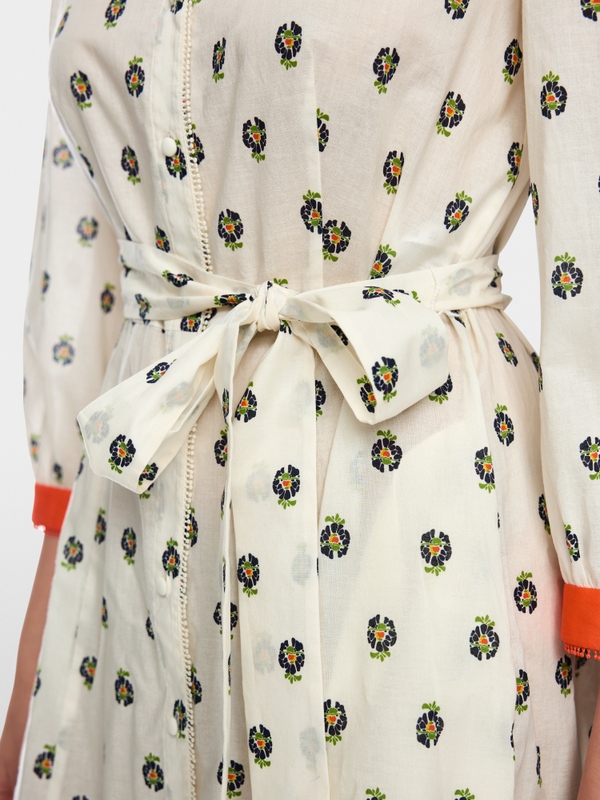 Printed cotton dress