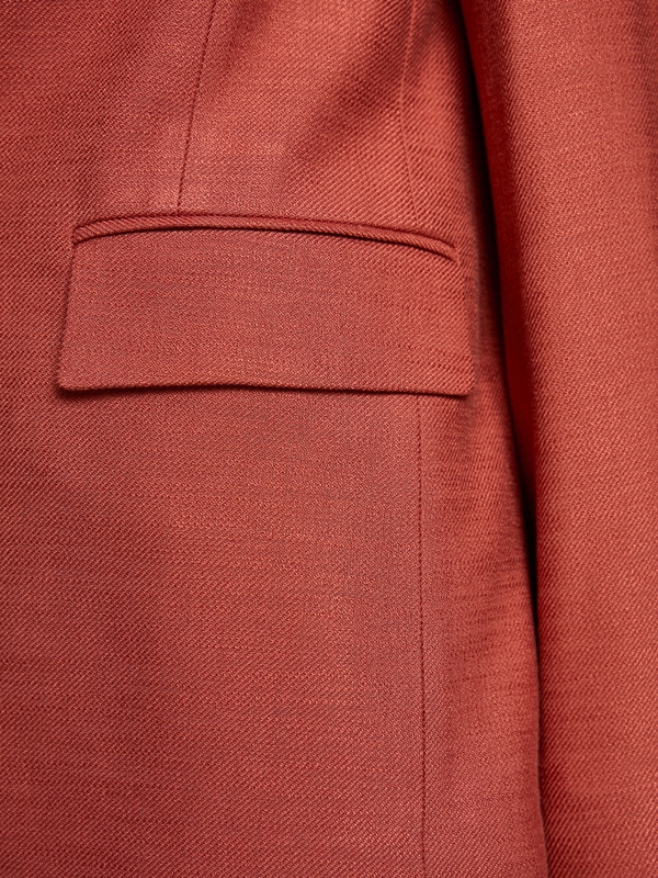 Viscose blazer with loose fit