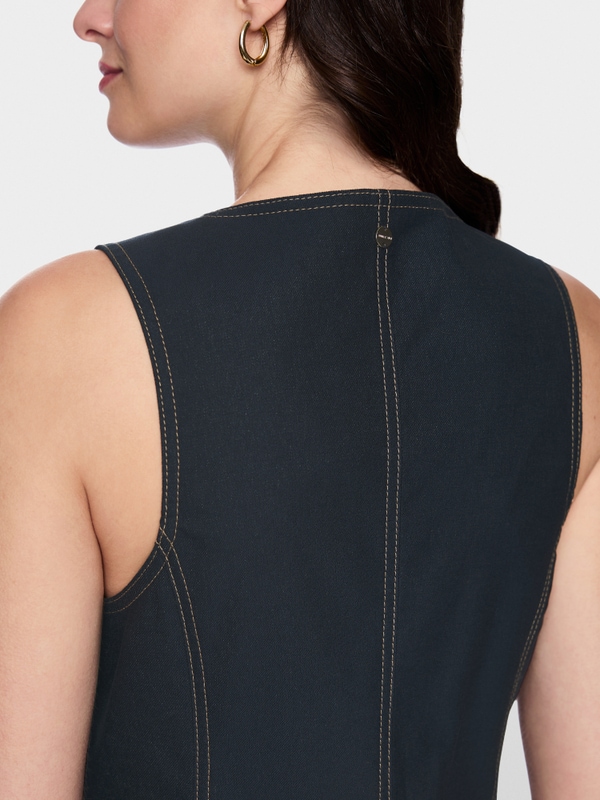 Weste in Denim-Optik