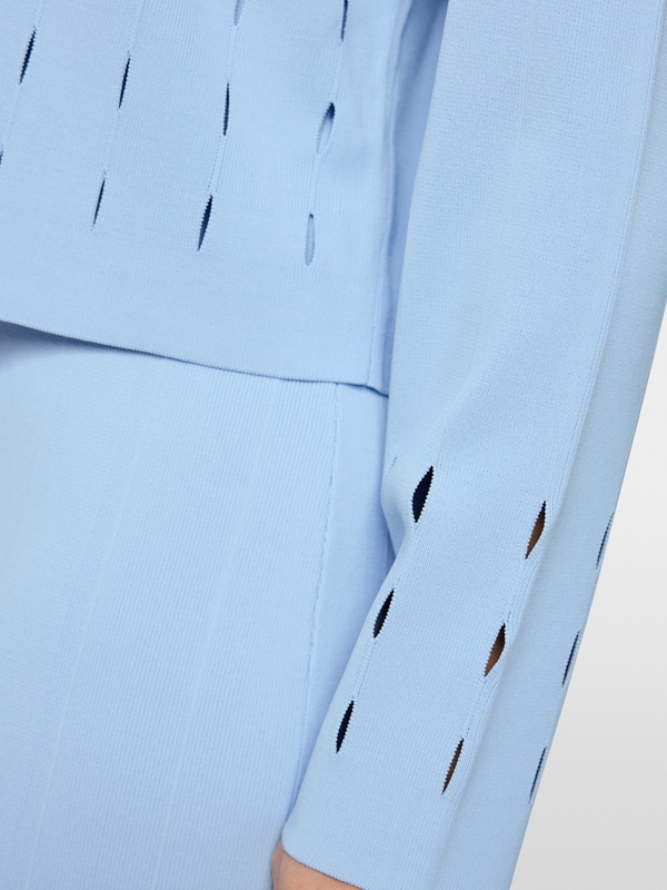 Cardigan with cut-out details