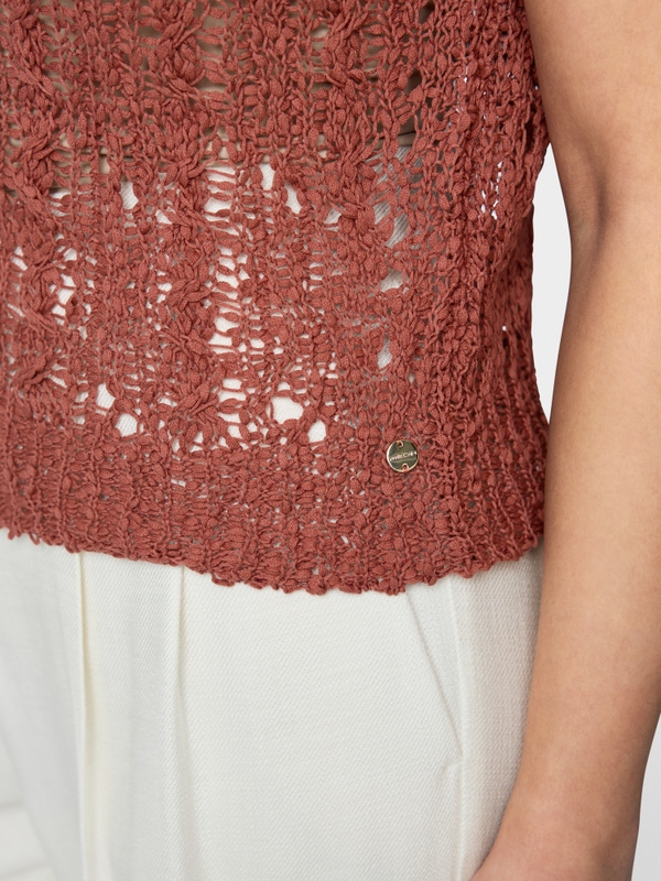 ‘Rethink Together’ openwork jumper