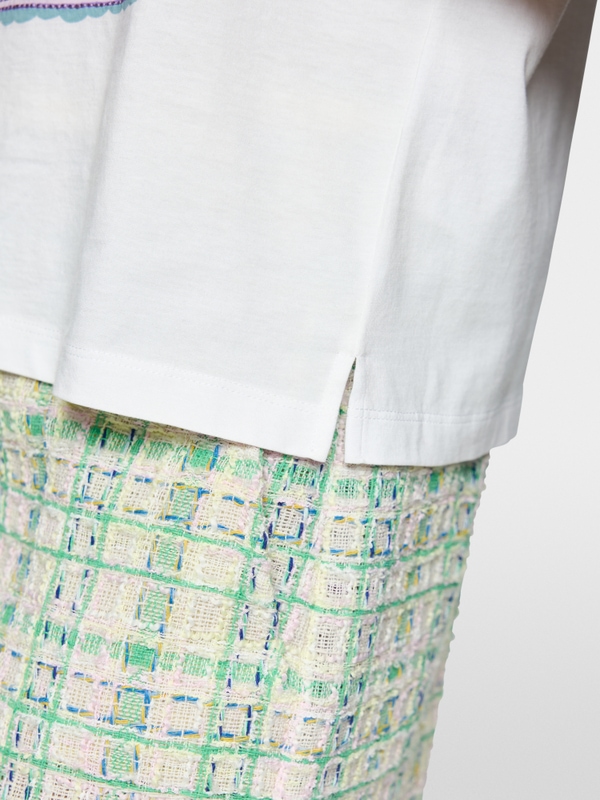 Embellished cotton shirt