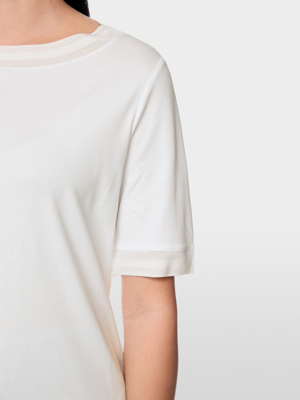 T-shirt à encolure bateau