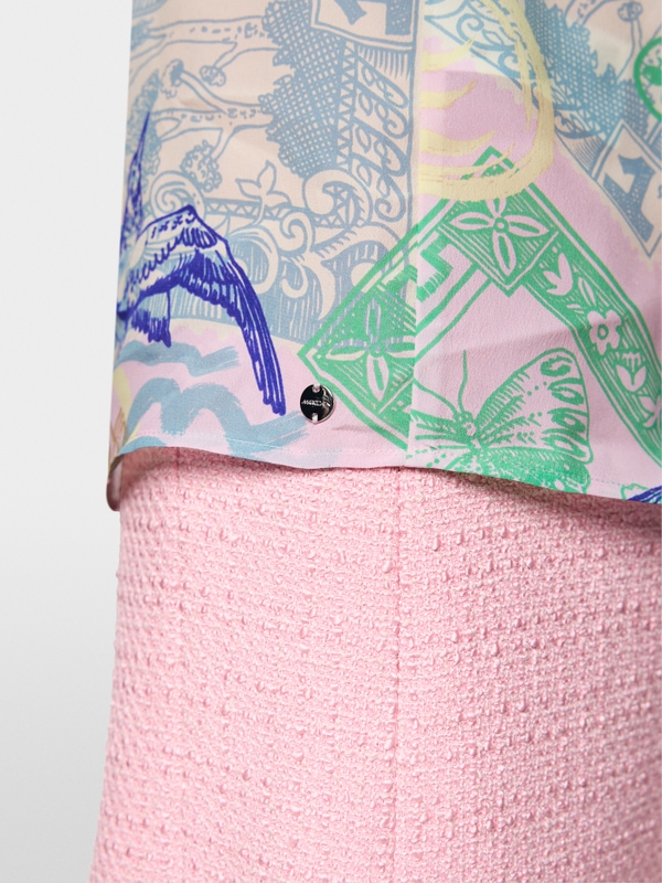 Chemisier à imprimé estampillé