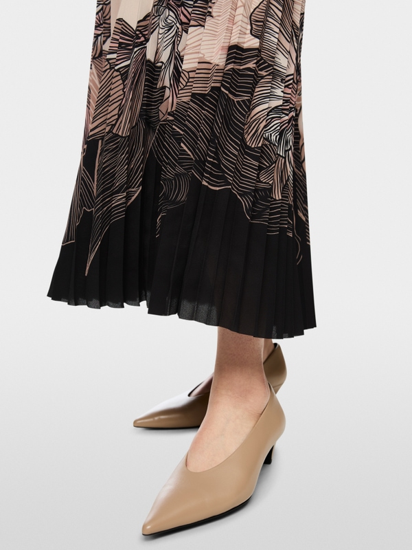 ‘Rethink Together’ pleated midi skirt