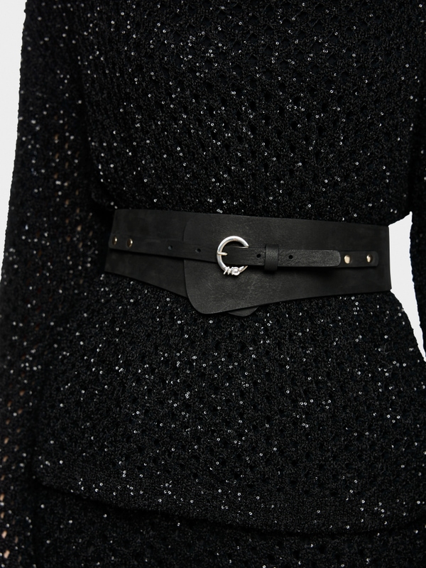 Ceinture taille en cuir