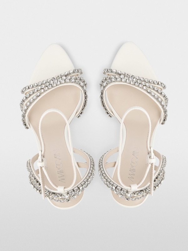 Sandale à talon haut avec strass