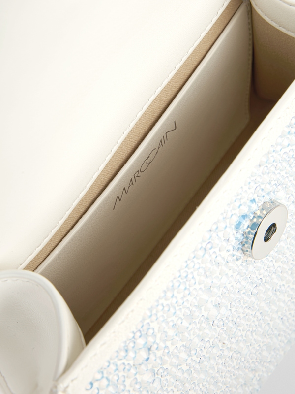 Mini handbag with opal crystals