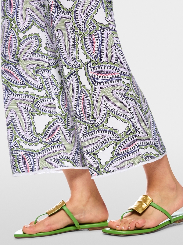 WAUKEE paisley pattern trousers