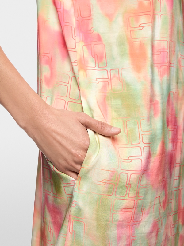 ‘Rethink Together’ dress with print