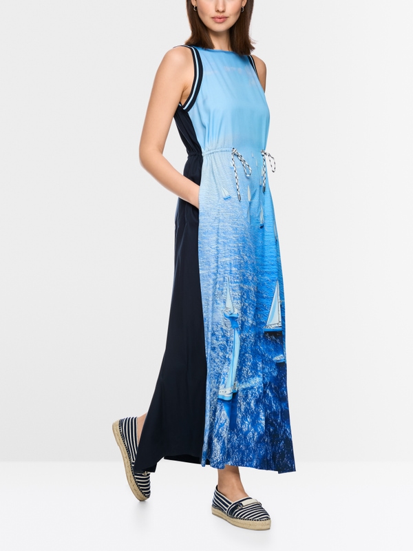 Robe longue imprimée