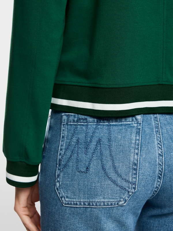 Sporty blazer with striped details