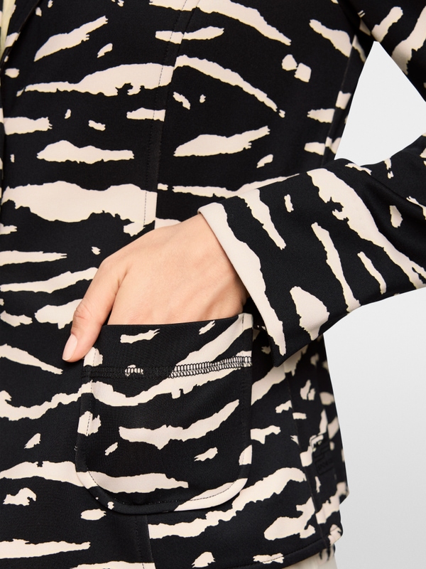 Blazer with animal print