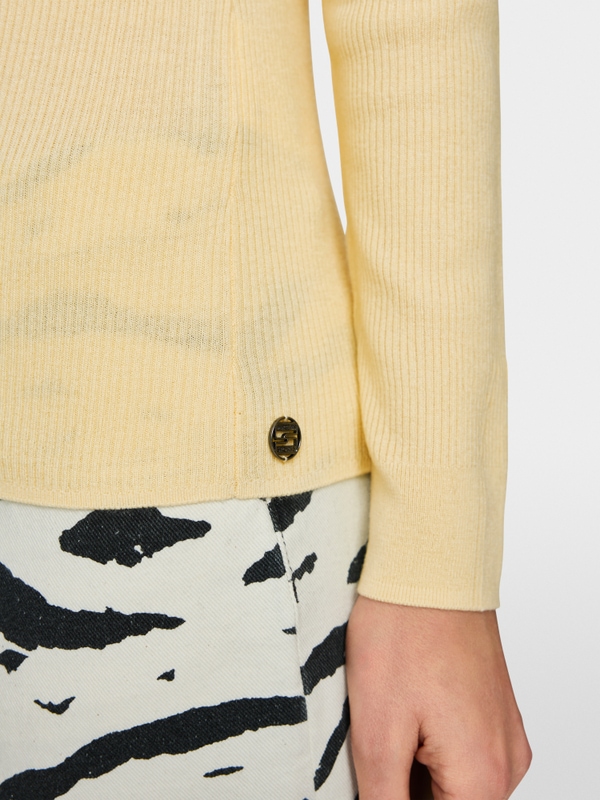 Pull en maille côtelée « Rethink Together »