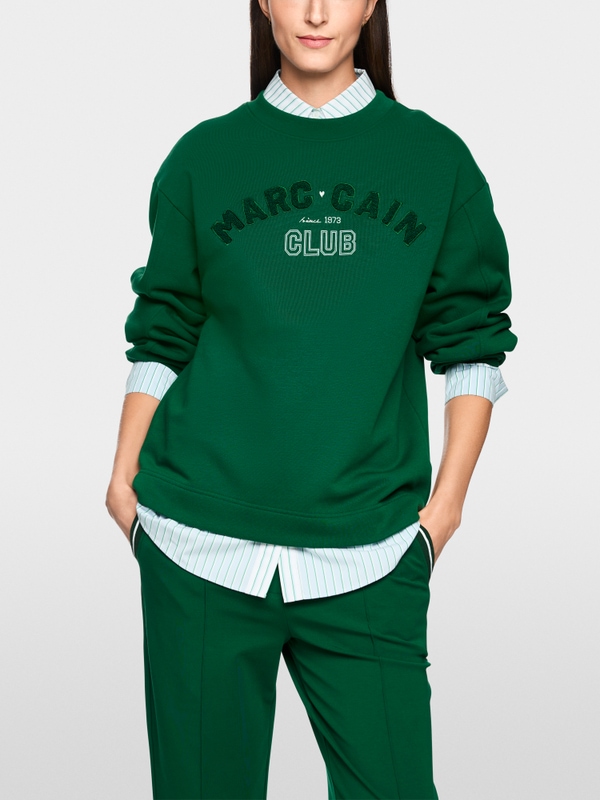 Sweatshirt with flocking