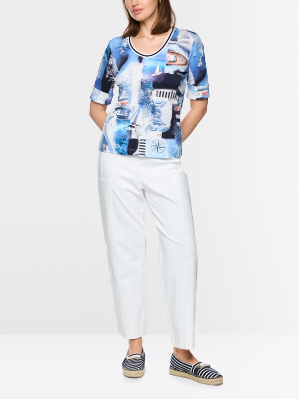 T-shirt with maritime print