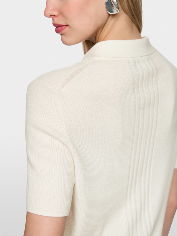 ‘Rethink Together’ knitted polo shirt