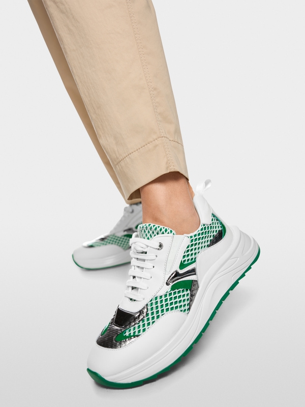 FAQUS paperbag trousers with high waist