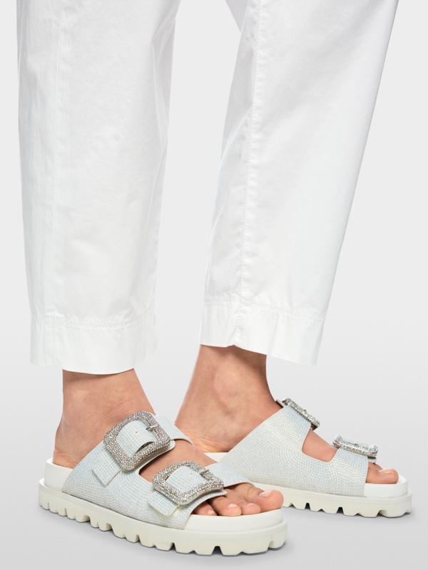 Pantalon en tissu RUMA coupe décontractée en forme de O