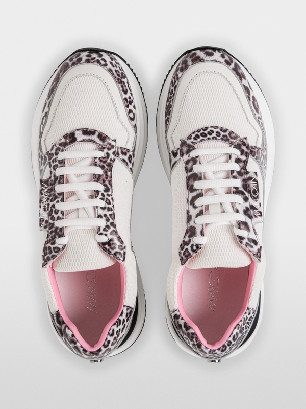 Trainers in a mix of materials