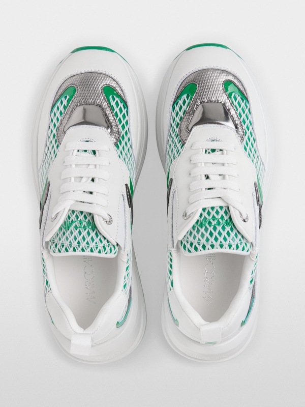 Trainers in a mix of materials