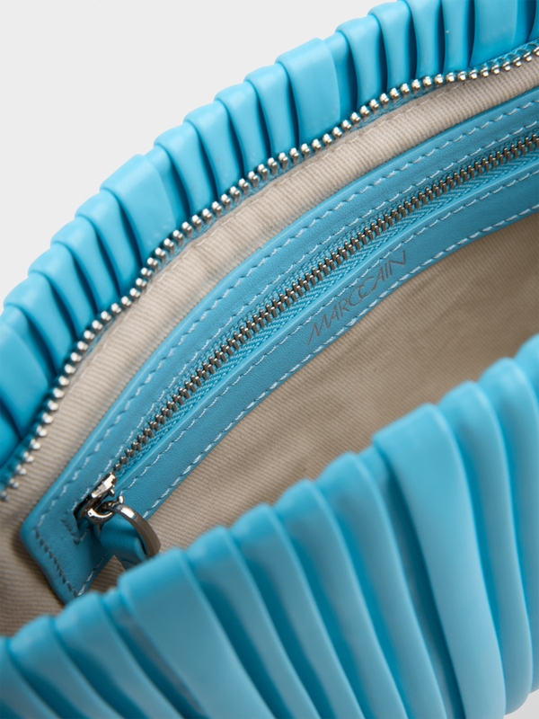 Faux leather shoulder bag