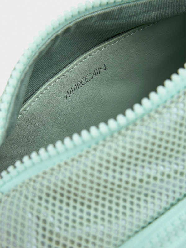 Mesh-look shoulder bag