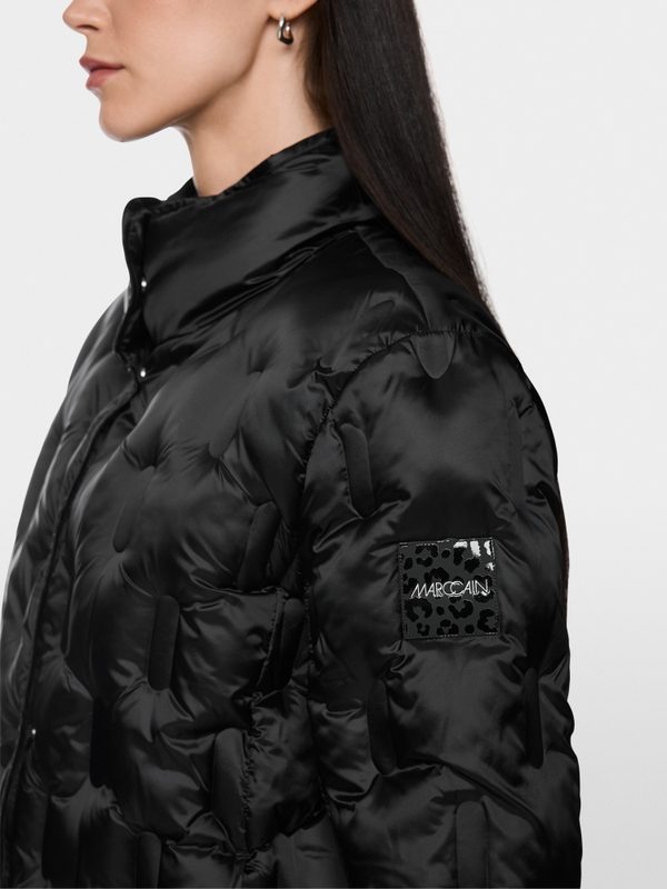 Quilted jacket with synthetic down